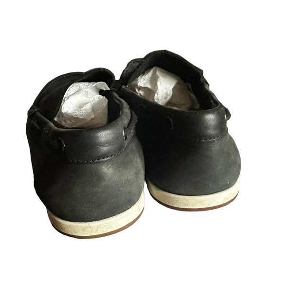 Clarks Leather Loafers - Matte Black Size 8.5 - Picture 6 of 8